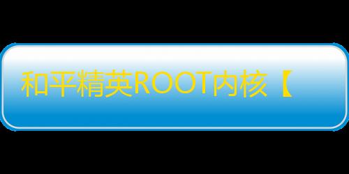 和平精英ROOT内核【斩神内部】外挂